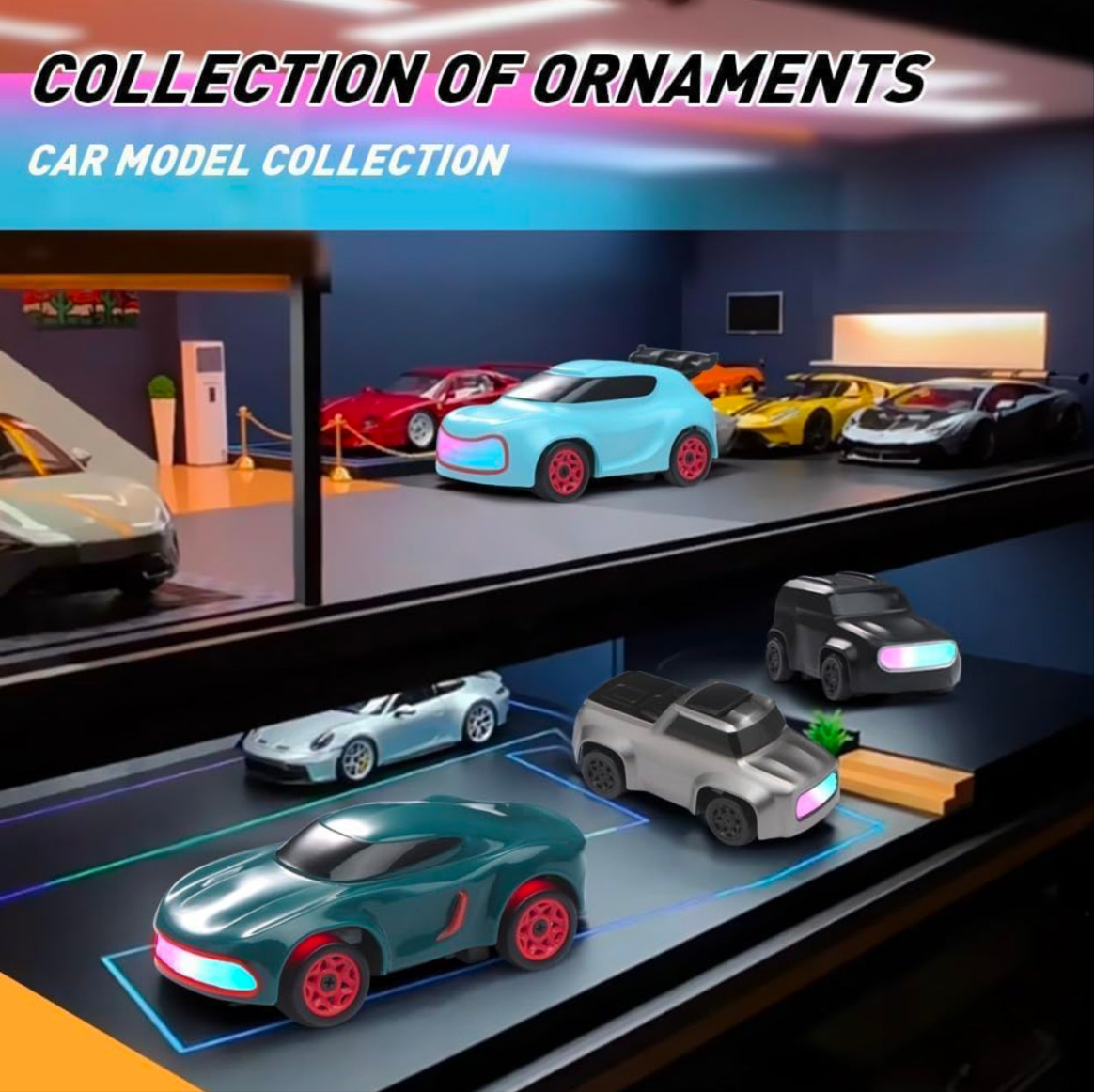 Mini desktop drift car 4x4 1:64 scale