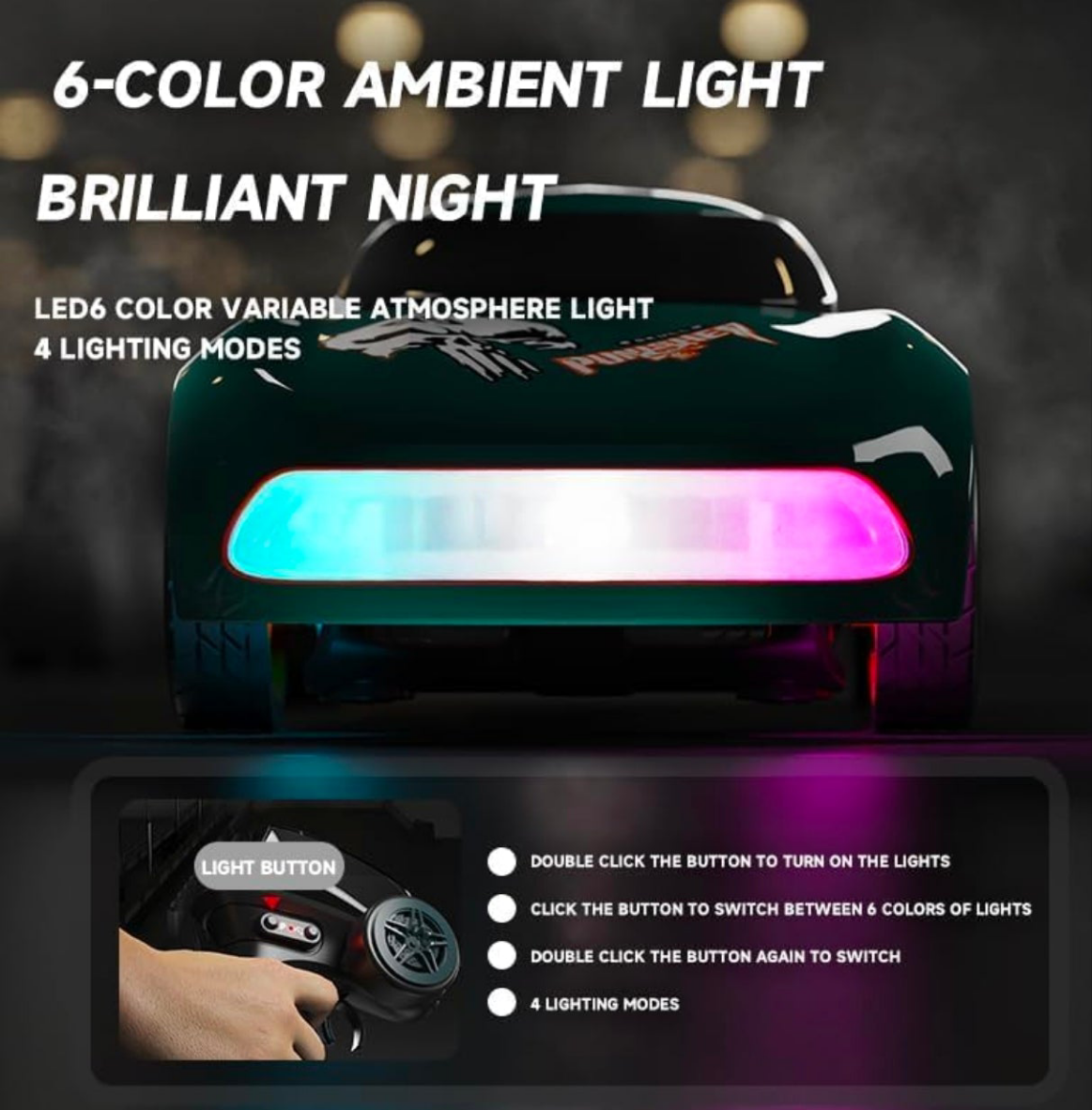 Mini desktop drift car 4x4 1:64 scale