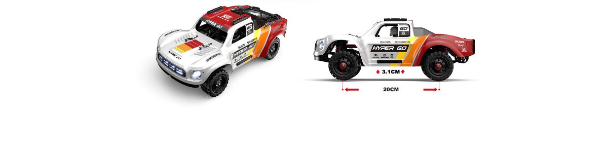 MJX Hyper Go 14211 1/14 Brushless Short Course RC Truck -70km/h, CNC Alloy