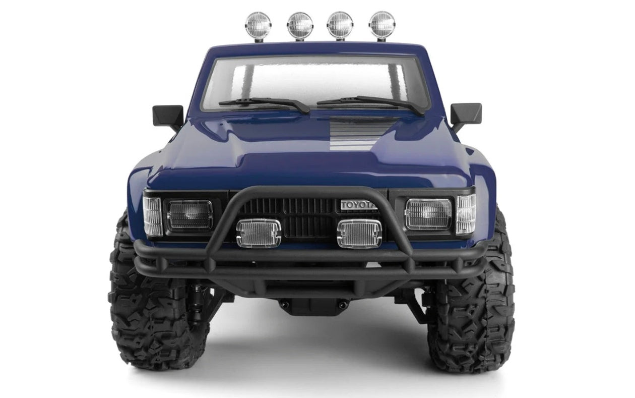 HPI Venture18 Flux 1985 Toyota Hilux SR5 1/18 RTR 4WD Brushless Rock Crawler (Blue)