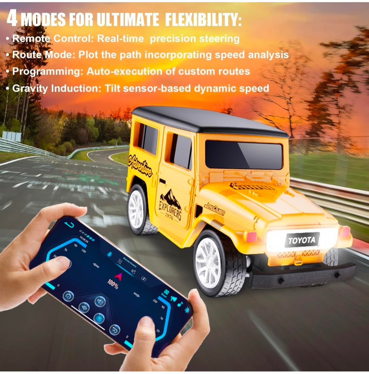 Toyota mini rc car 1:64 scale