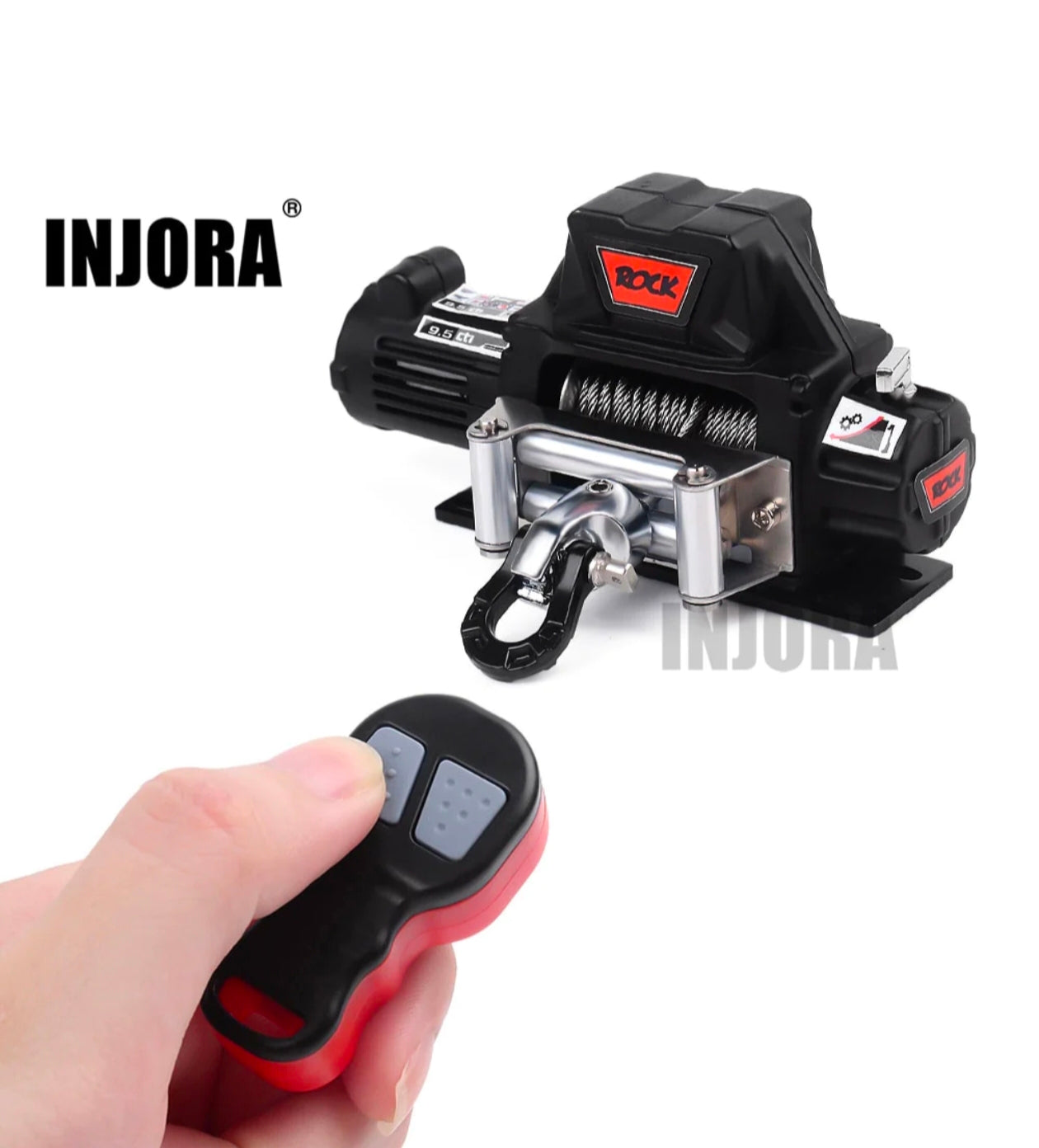 Injora Metal Automatic Winch w/ Wireless Remote Controller 1/10 RC Crawler India