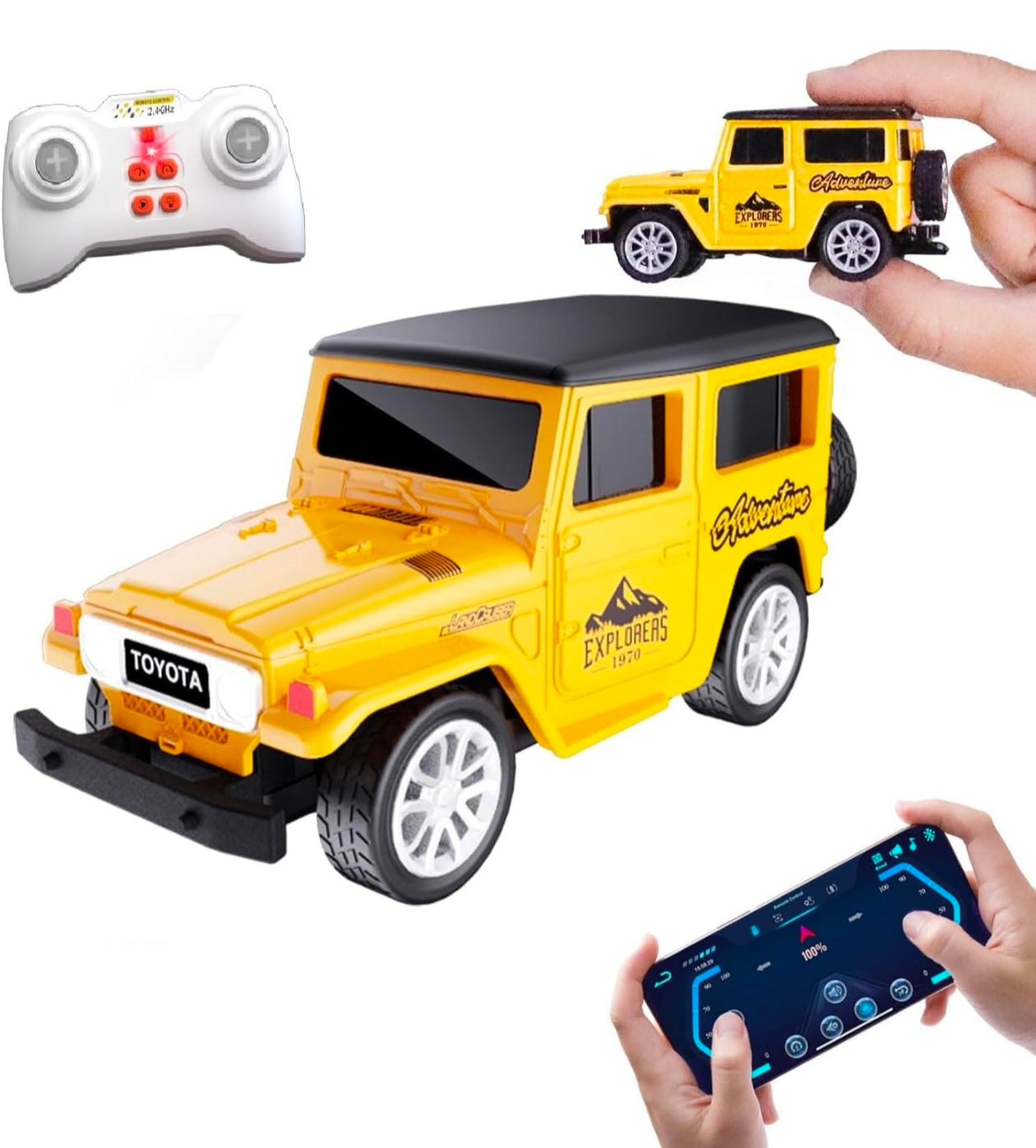 Toyota mini rc car 1:64 scale