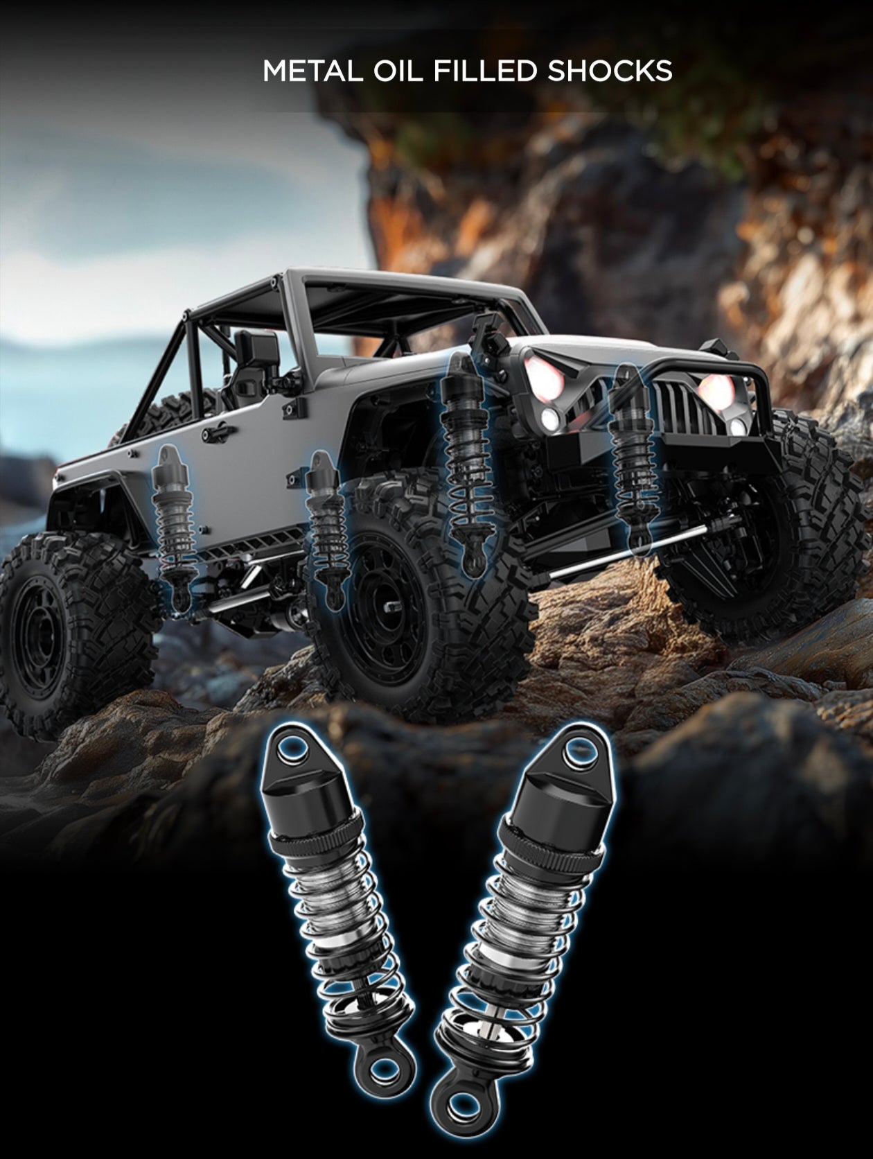 MJX Hyper Go H12Y – 1/12 Scale 4WD Brushless RC Crawler